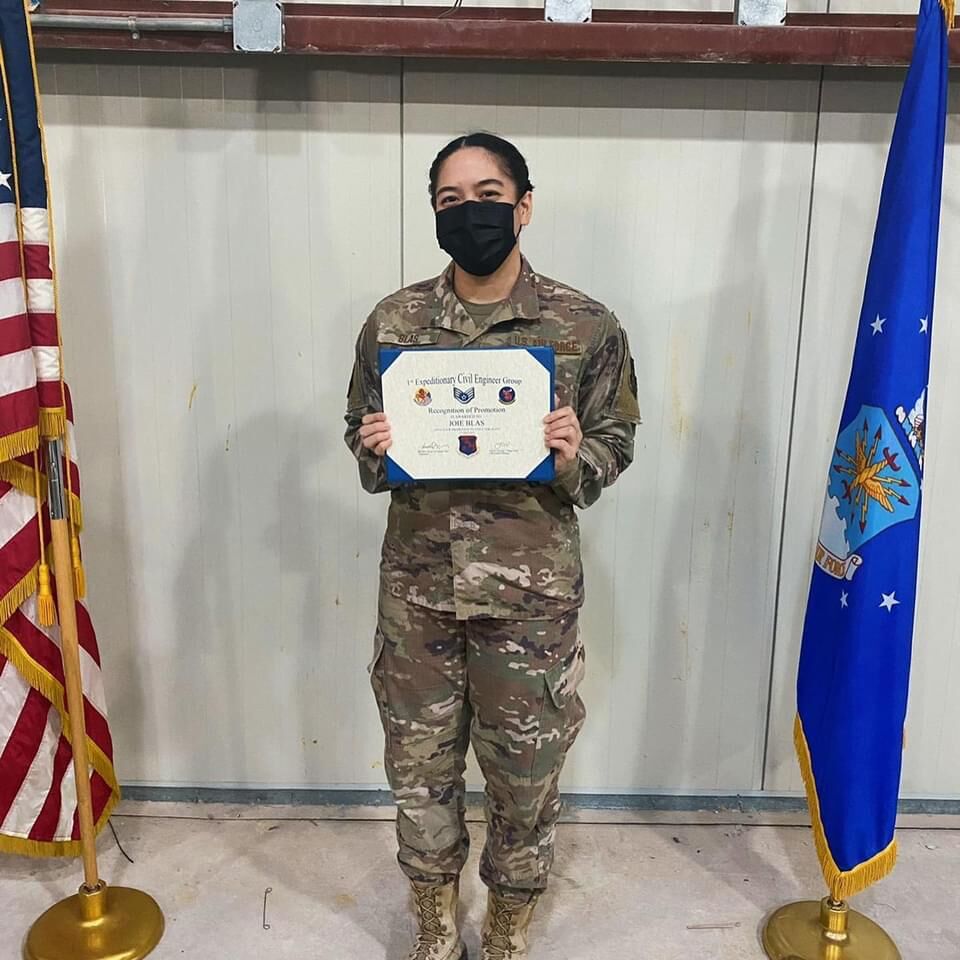 Blas promoted to staff sergeant